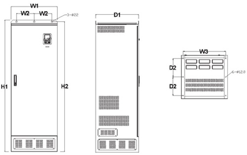 Преобразователь частоты INVT GD200-030G/037P-4